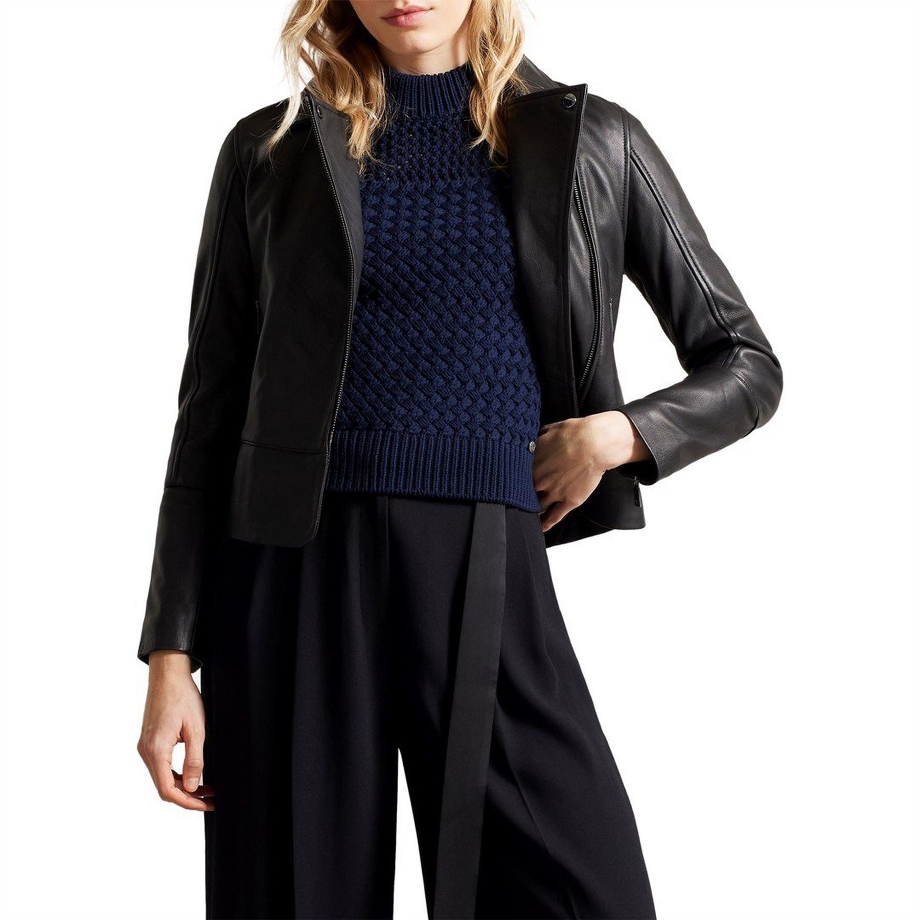 Ted Baker Lizia Moto Short Relaxed Fit Jacket