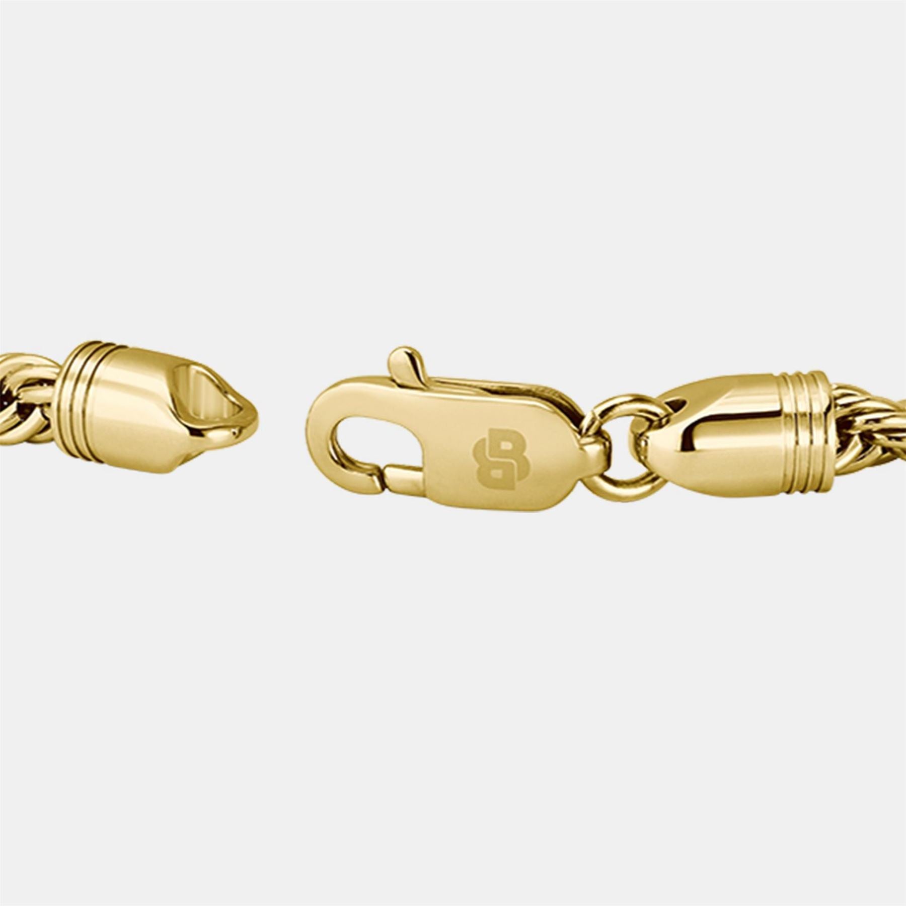 Boss BOSS Myles Gold IP Rope Chain Bracelet