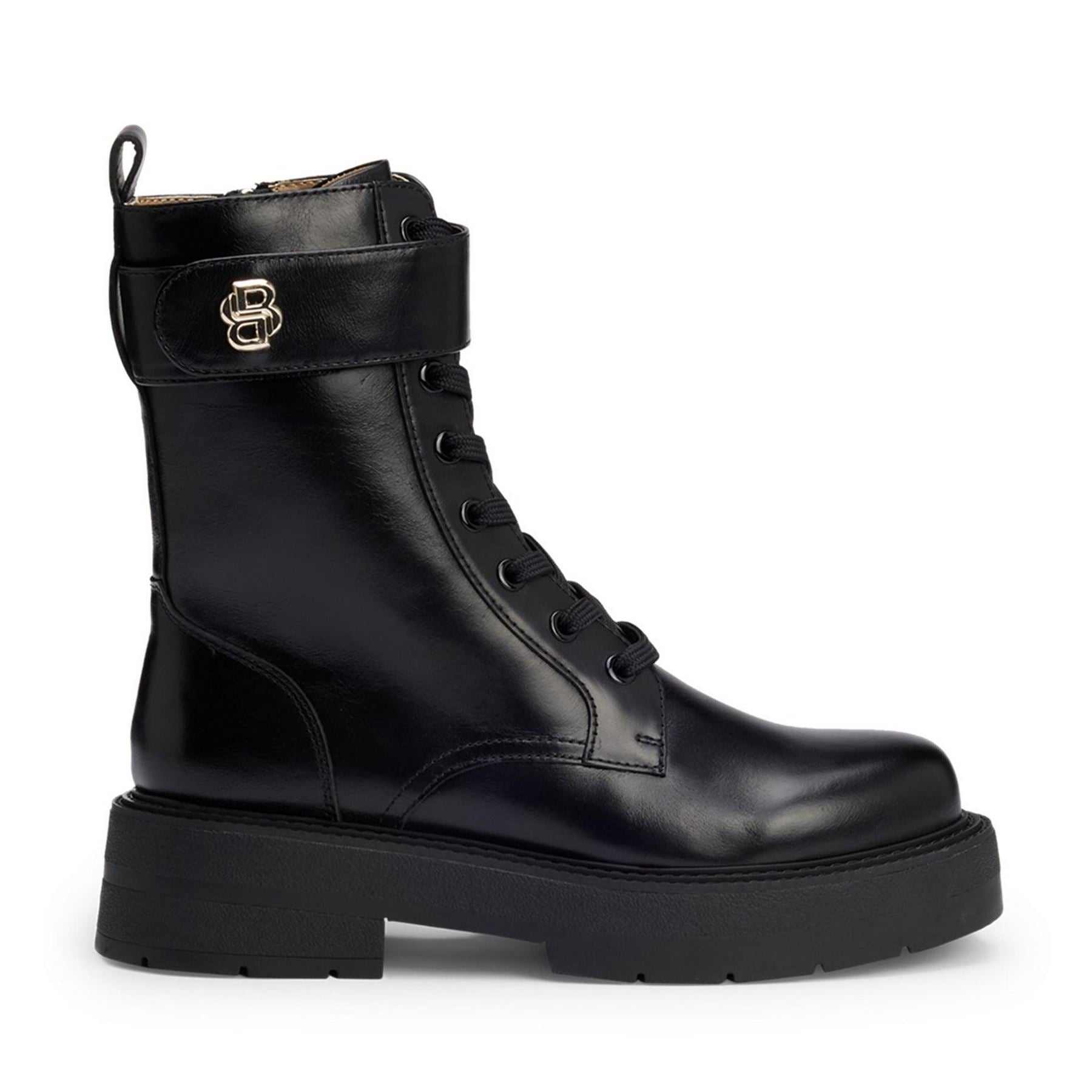 Boss Rebby Block Heel Motorcycle  Boots