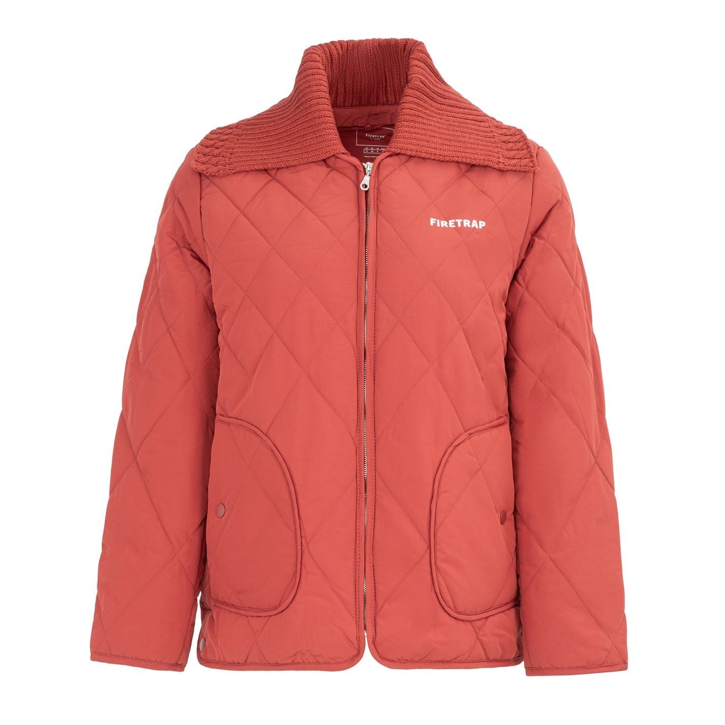 Firetrap Long Sleeve Hip Length Quilted Jacket
