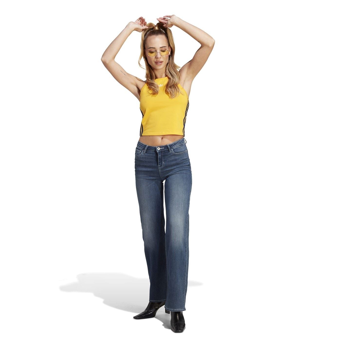 adidas Originals Cropped Halter Tank Top