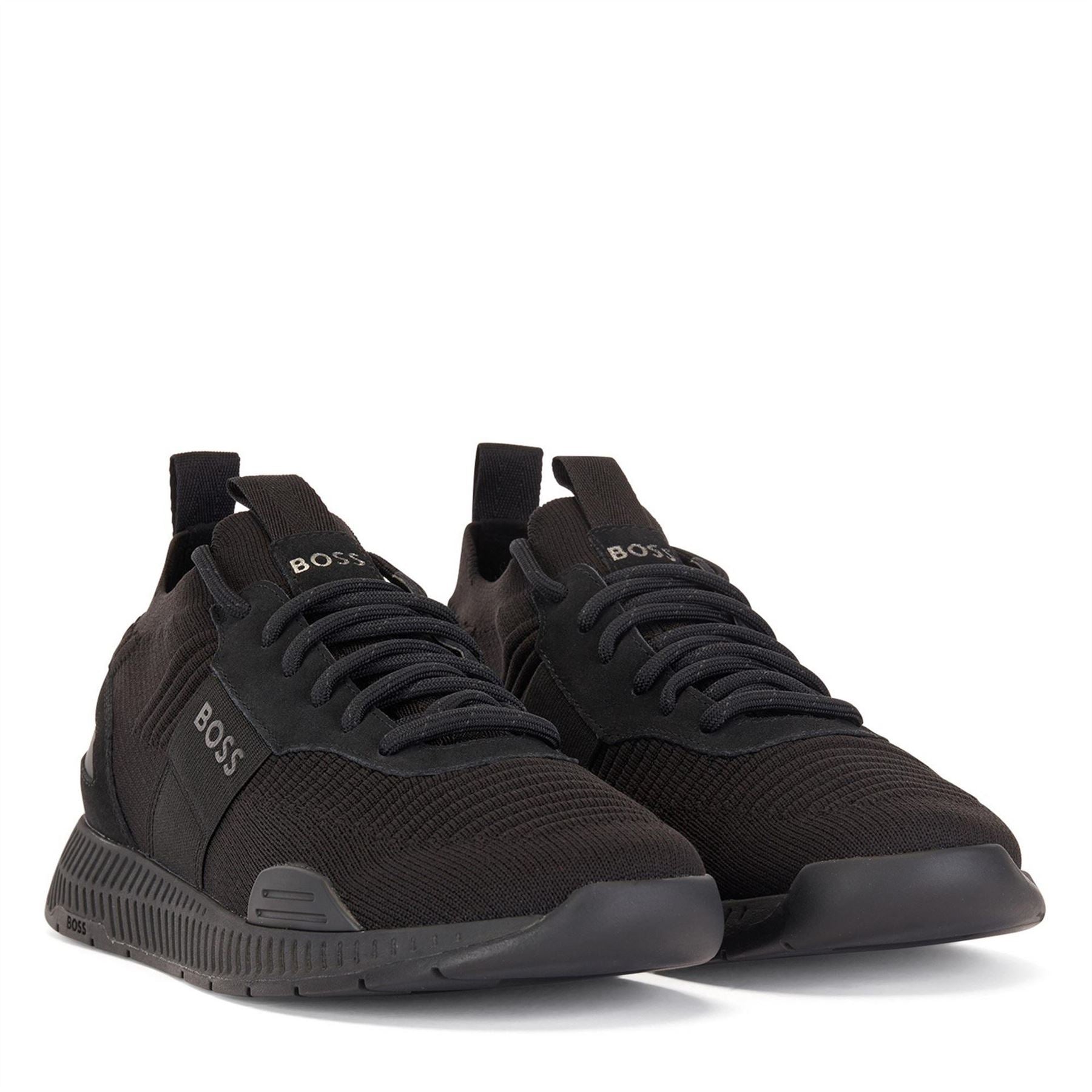 Boss Titanium Knit Runners, Sock Like Fit