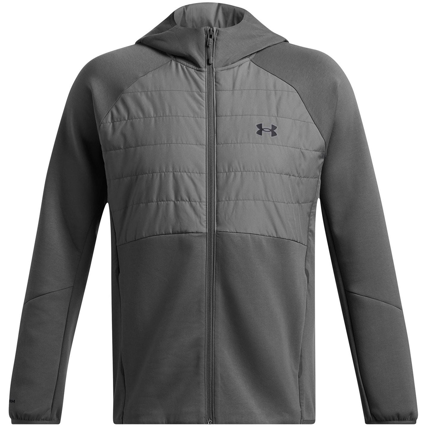 Under Armour Solid Patterned Hooded Ribbed Cuff Softshell Jacket