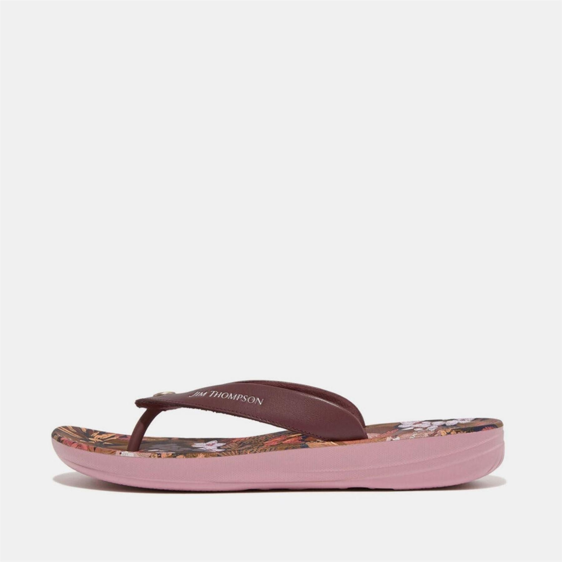 Fitflop X Jim Thompson Leather Flip Flops