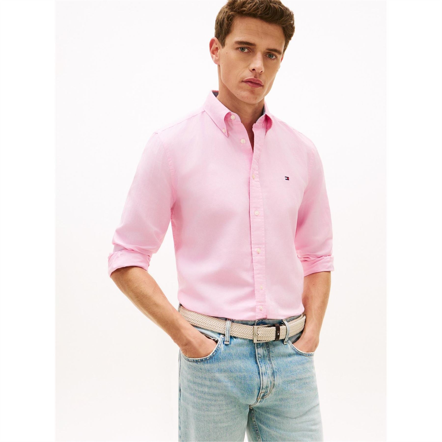 Tommy Hilfiger Linen Ls Shirt Sn63