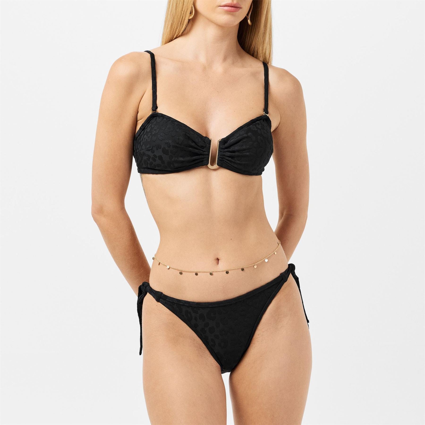 Chelsea Peers Animal Patterned Bandeau Bikini Top