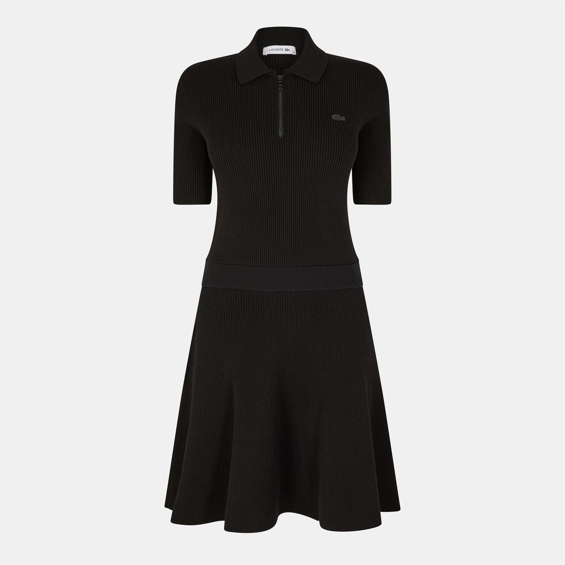 Lacoste Short Sleeve Zip Neck Robe