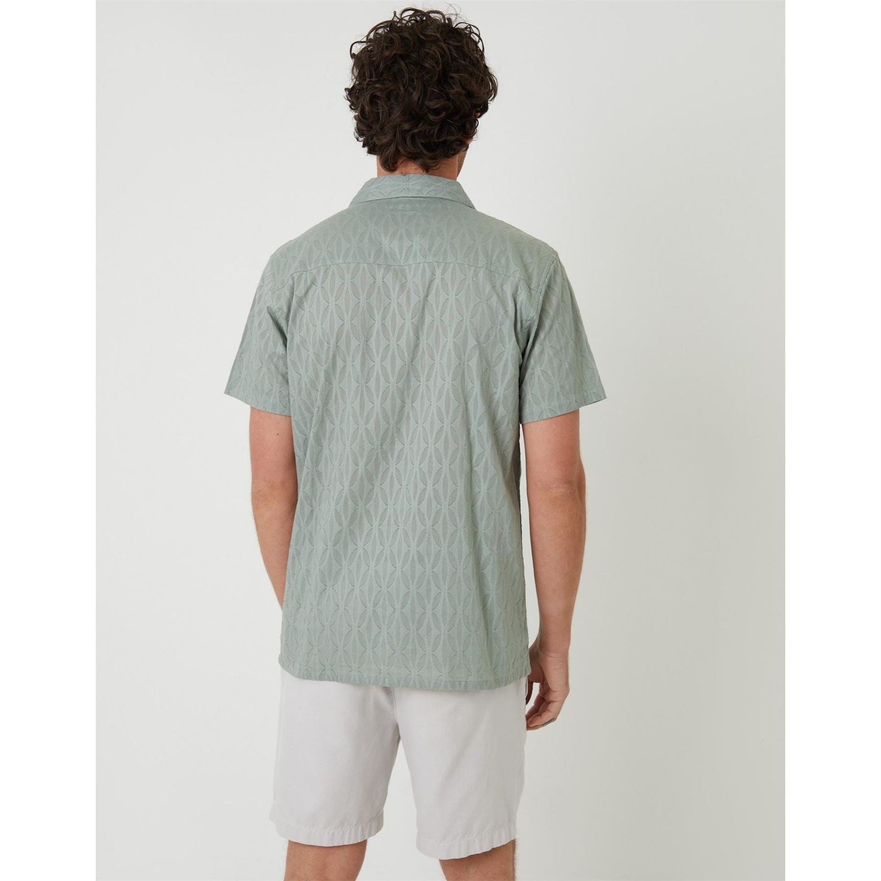Threadbare Regular Fit Short Sleeve Point Collar Shirt