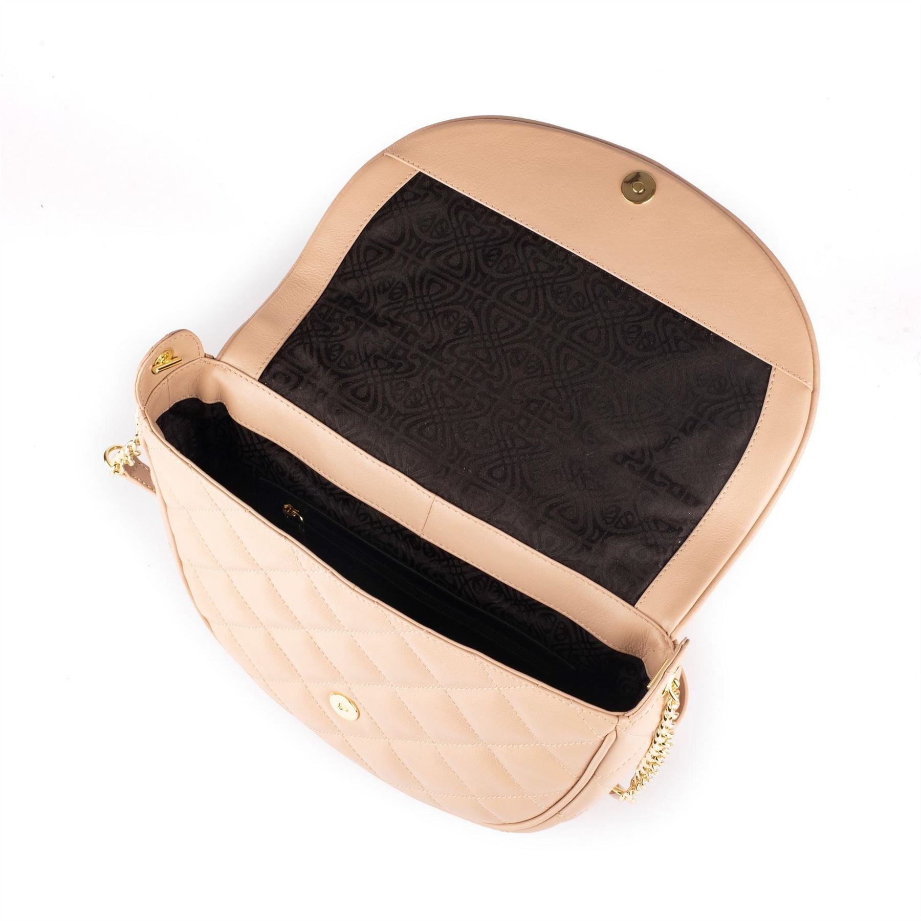 Biba Leather Quilted Shoulder Bag