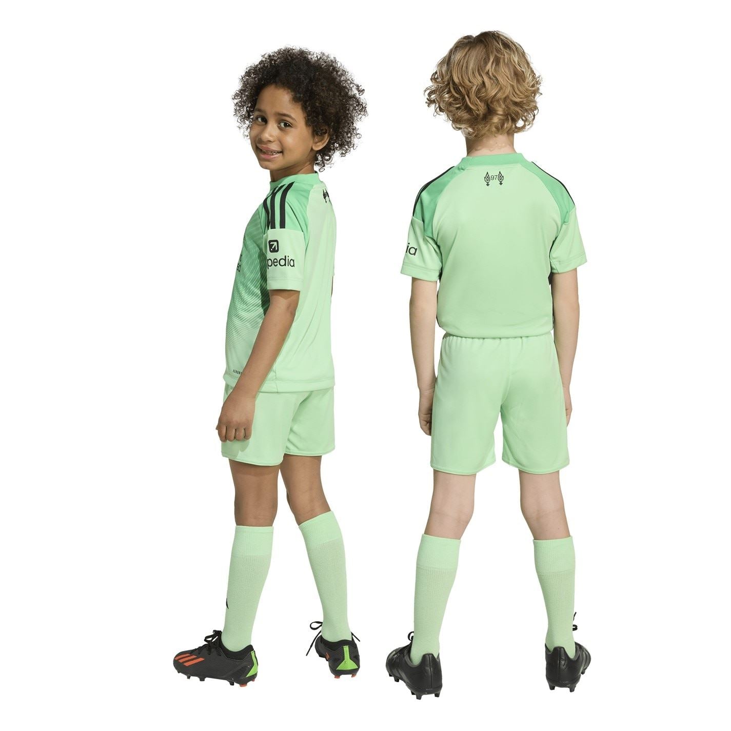 adidas Liverpool Home Goalkeeper Minikit 2025 2026 Infants