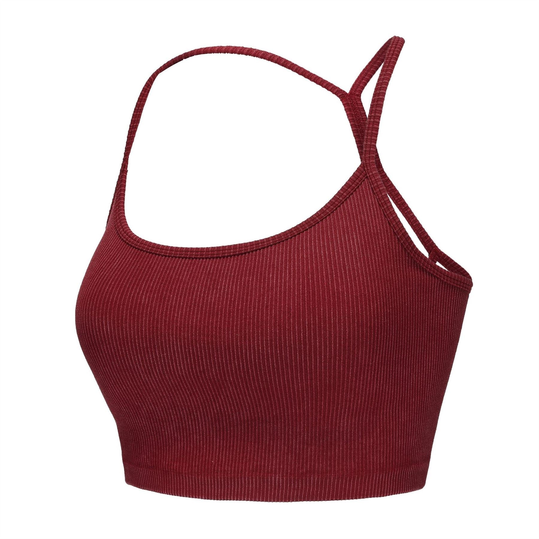 Slazenger 2 Pack Snug Fit Cropped Bra Tank