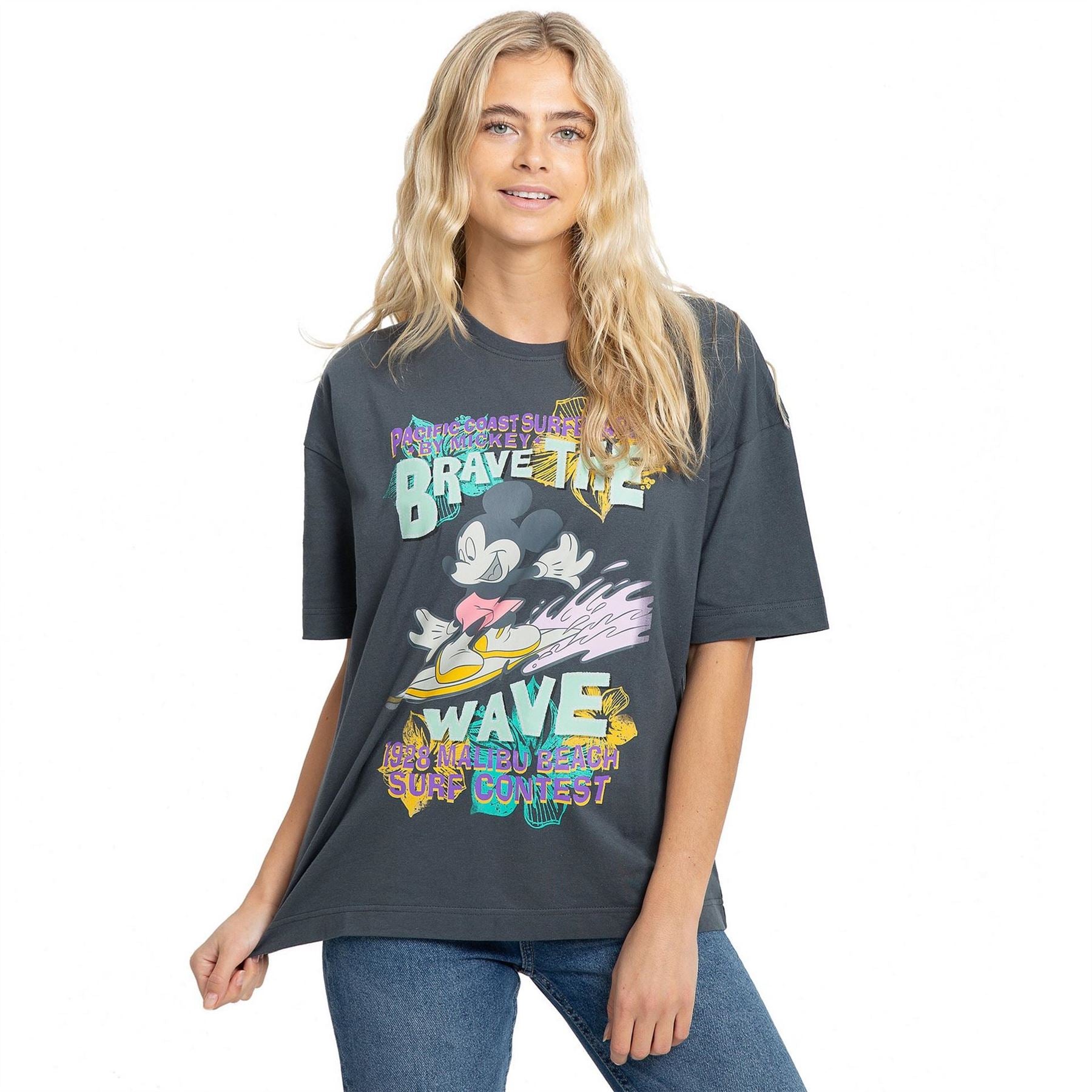 Disney Mickey Mouse Graphic Boyfriend T-Shirt