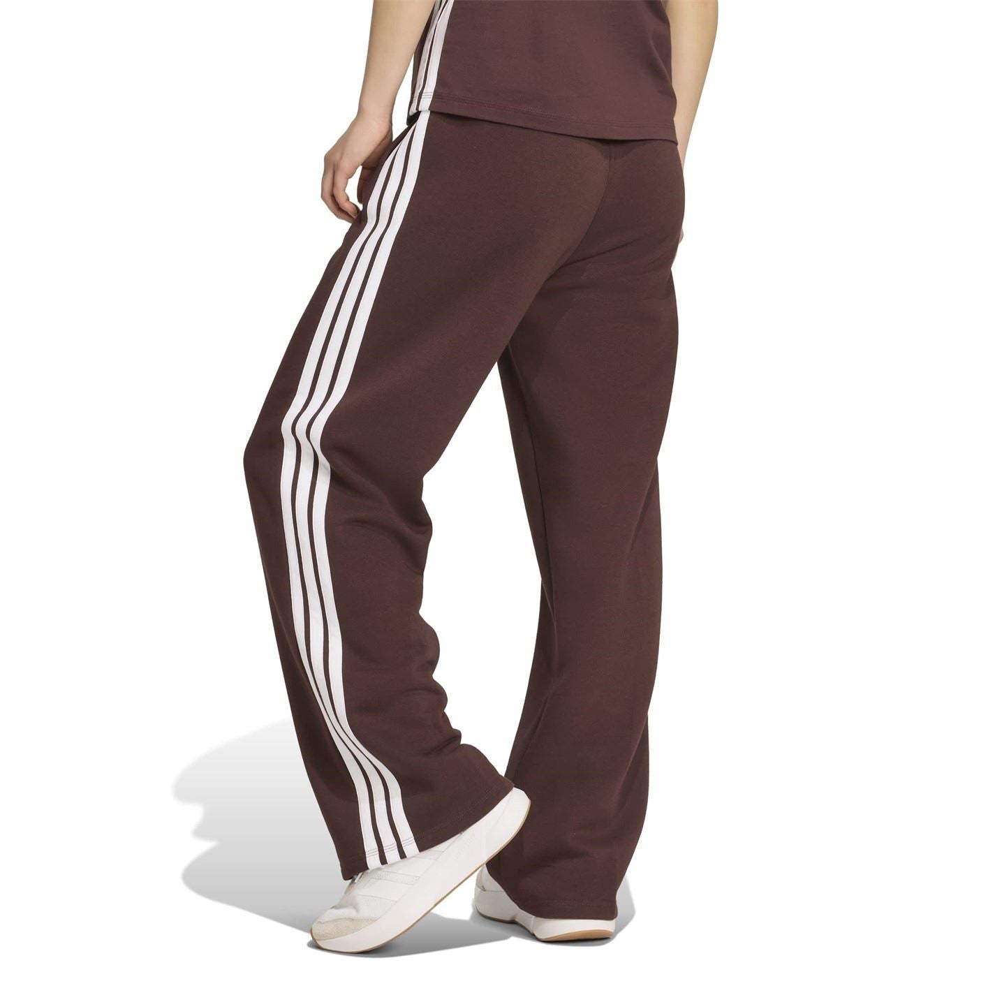 adidas Womens Essentials Wide Leg Fleece Pant