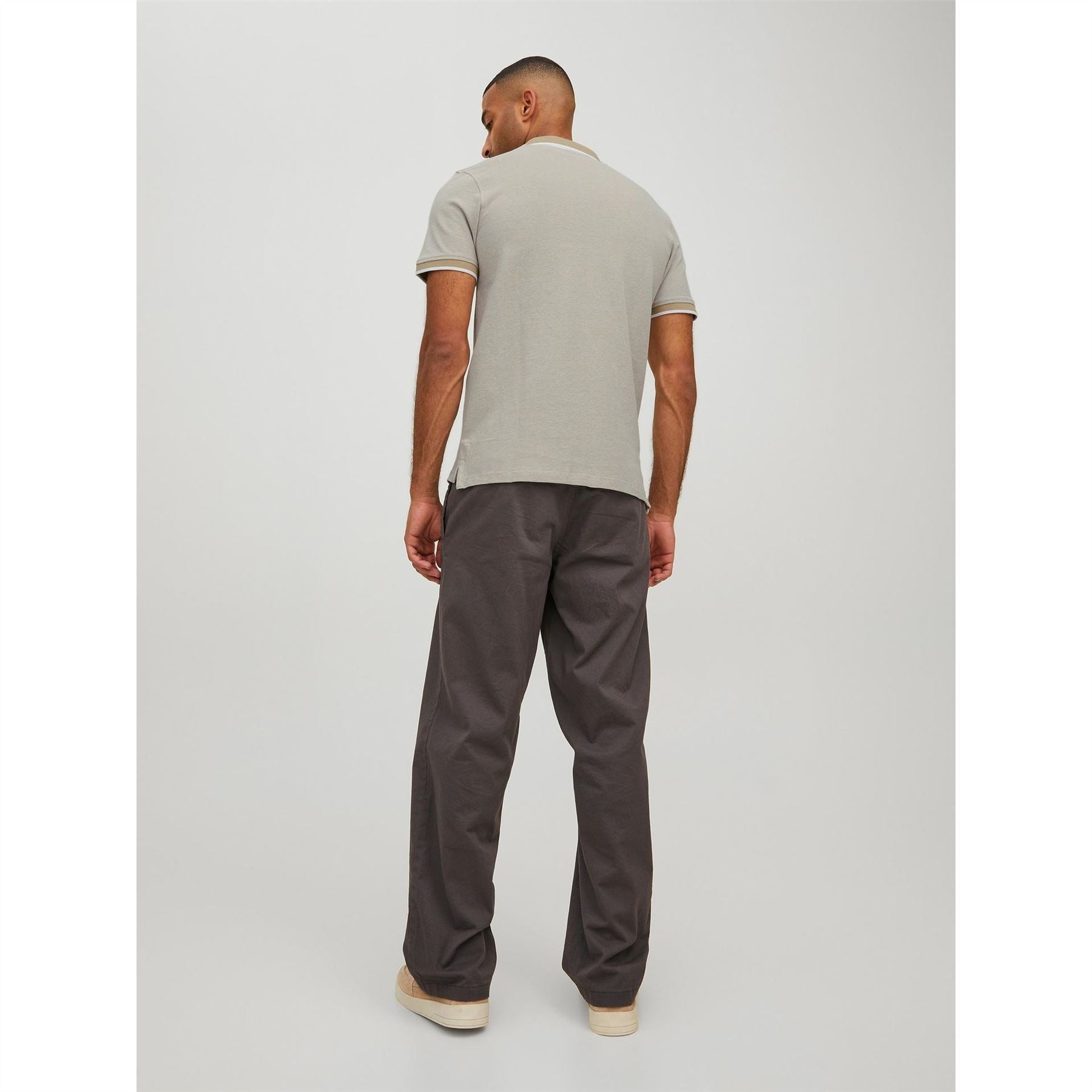 Jack and Jones Paulos Tipped Pique Short Sleeve Polo Shirt