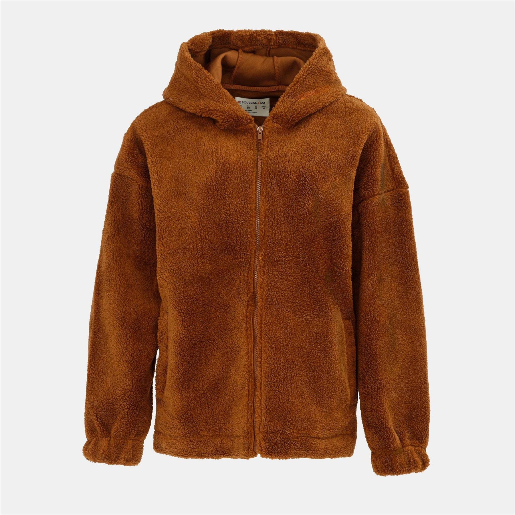 SoulCal Cal Sherpa Hooded Jacket Ladies