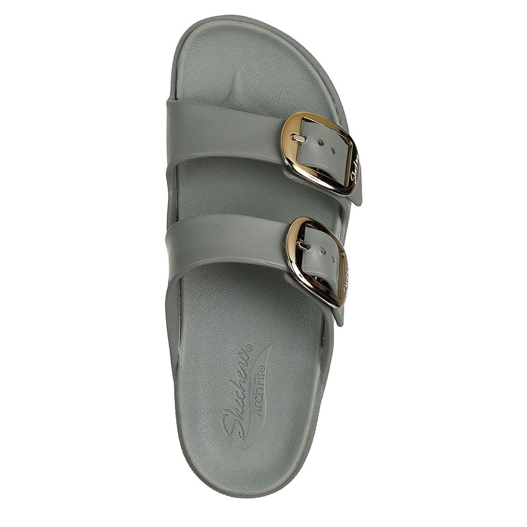 Skechers Molded Double Band Flat Slide Sandals