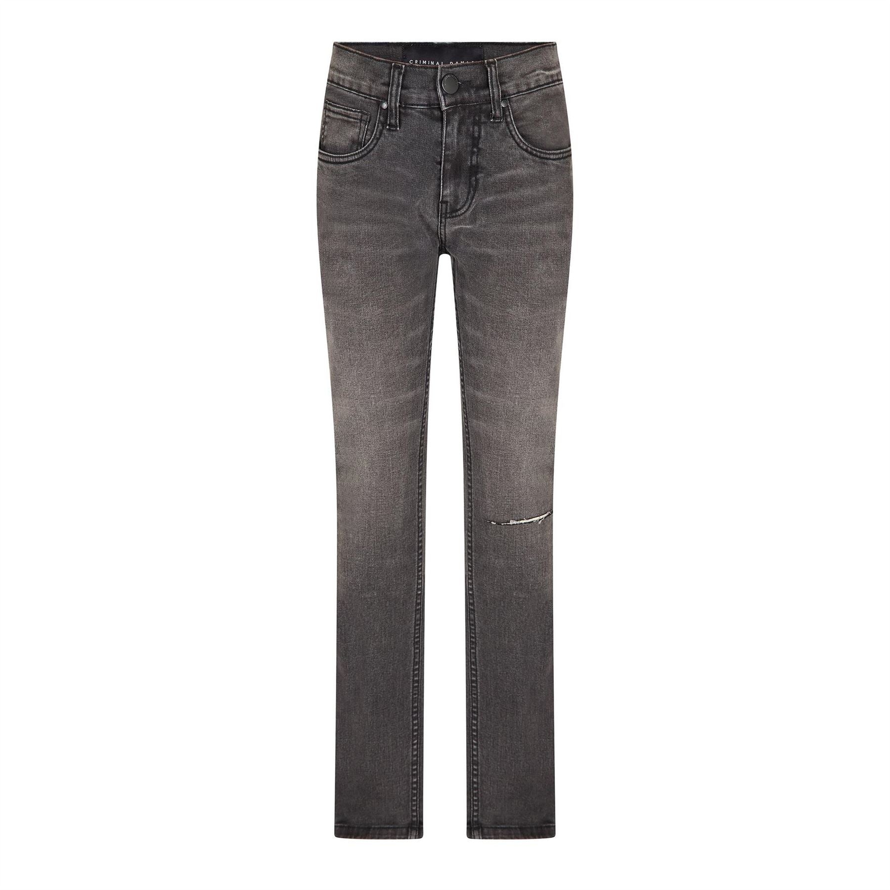 Criminal Damage Essential Distressed Slim Fit Jeans