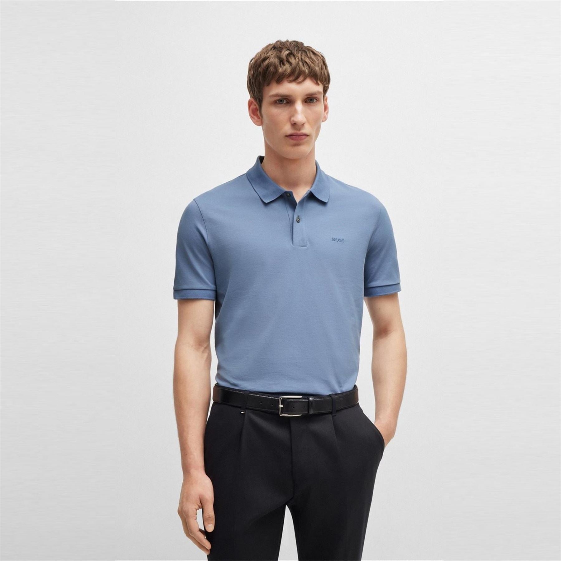 Boss Pallas Cotton Short Sleeve Polo Shirt