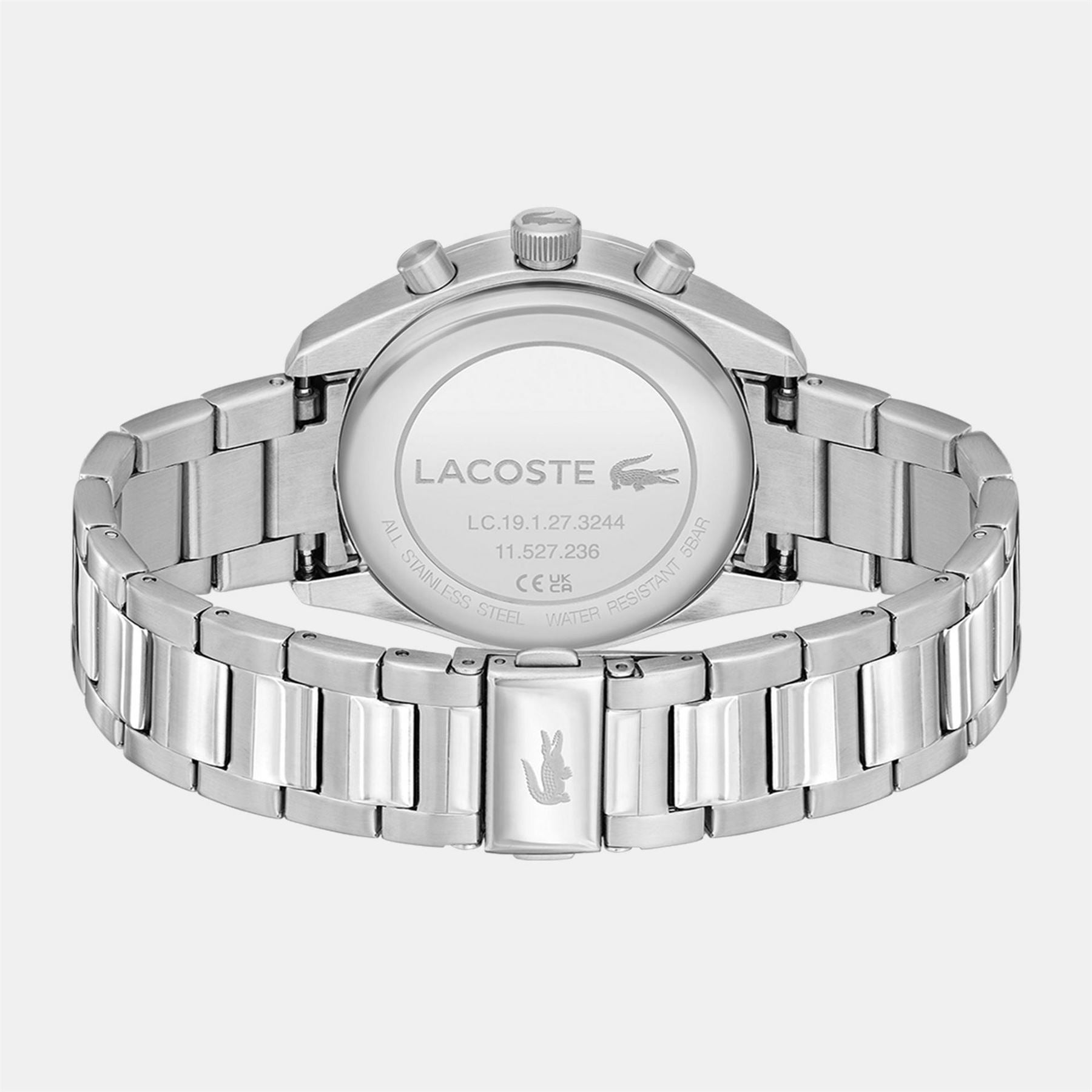 Lacoste Mens Boston Stainless Steel Chronograph Watch