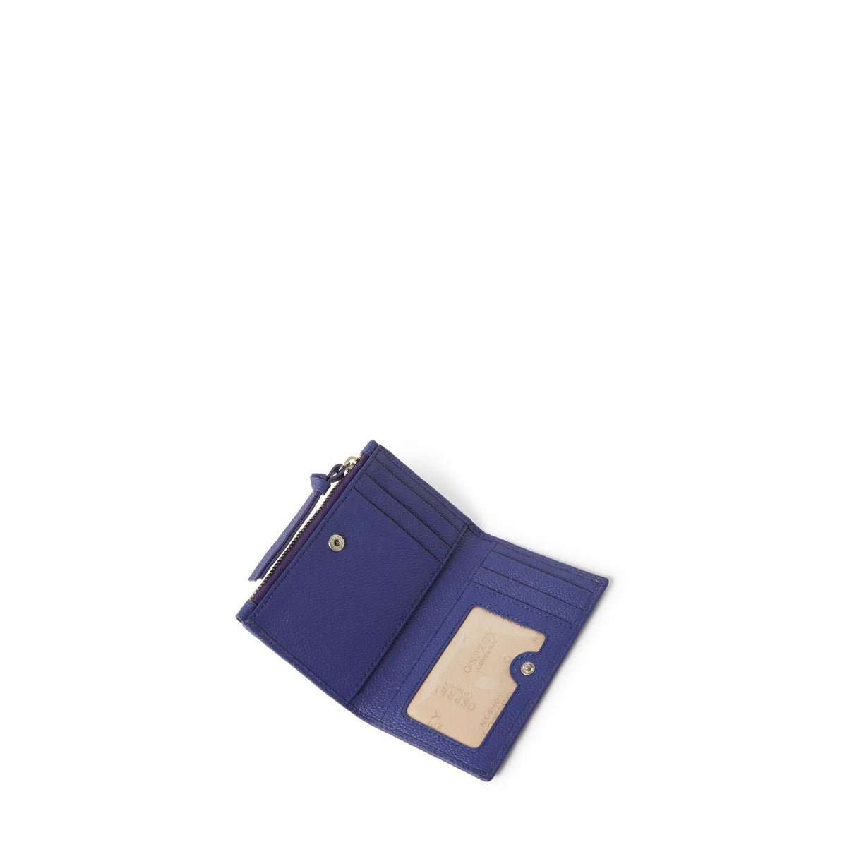 Osprey London London Molly Curved Bi Fold Leather Card Holder