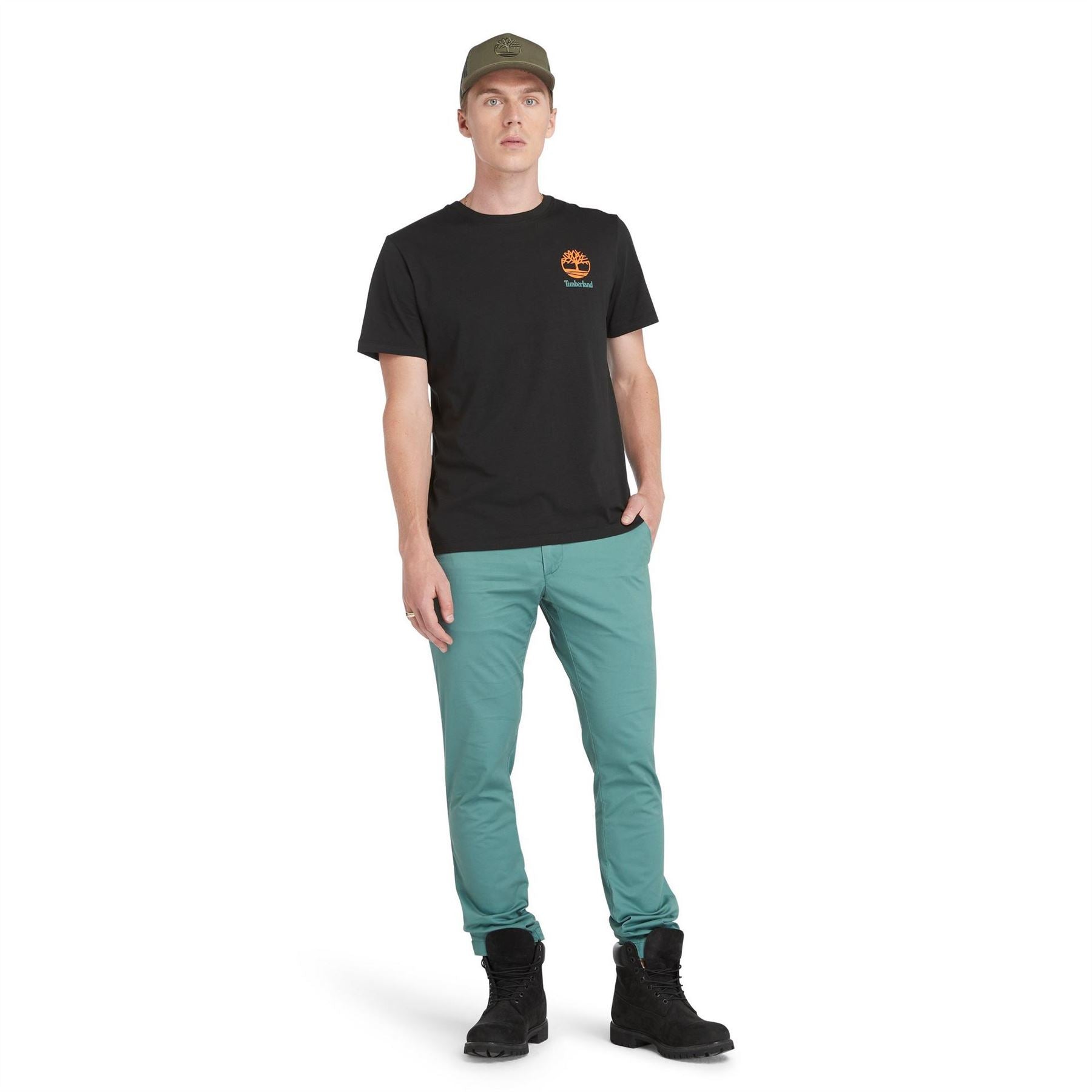 Timberland Timberland Logo Text Graphic Regular Fit T-Shirt