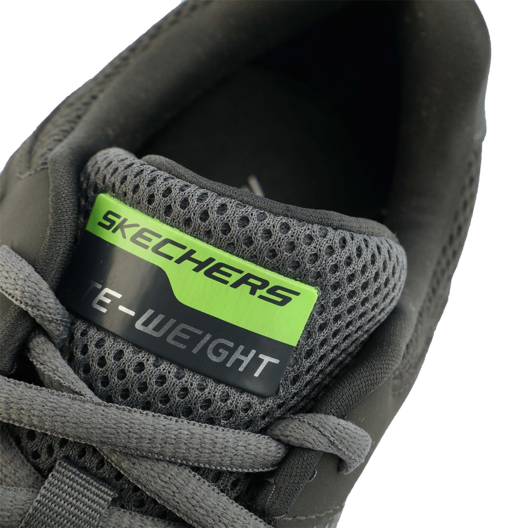 Skechers Mens Mesh Lace Up Sneaker W Overlays  And  Low Top Trainers
