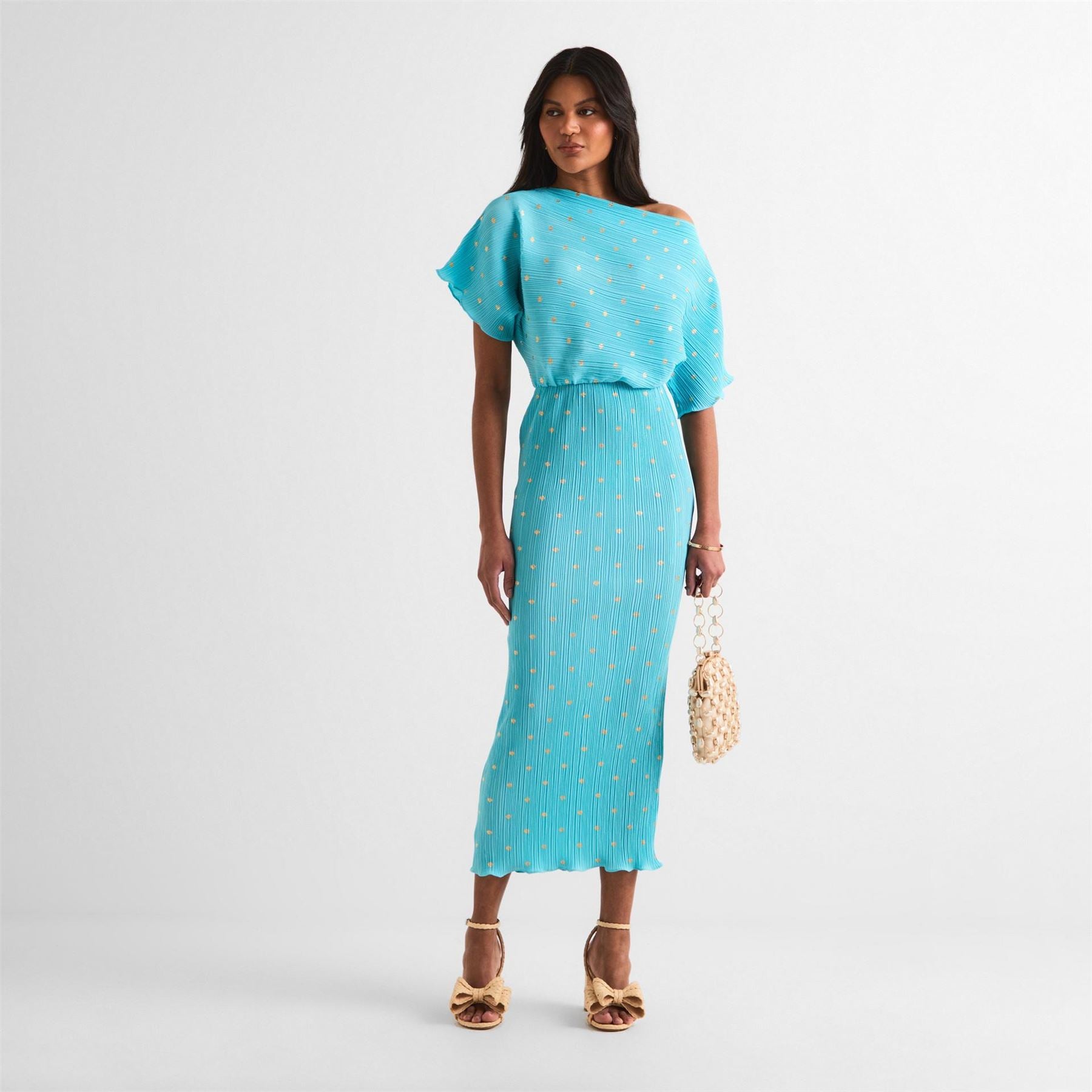 Never Fully Dressed Tilly Boat Neck Maxi A-Line Dress