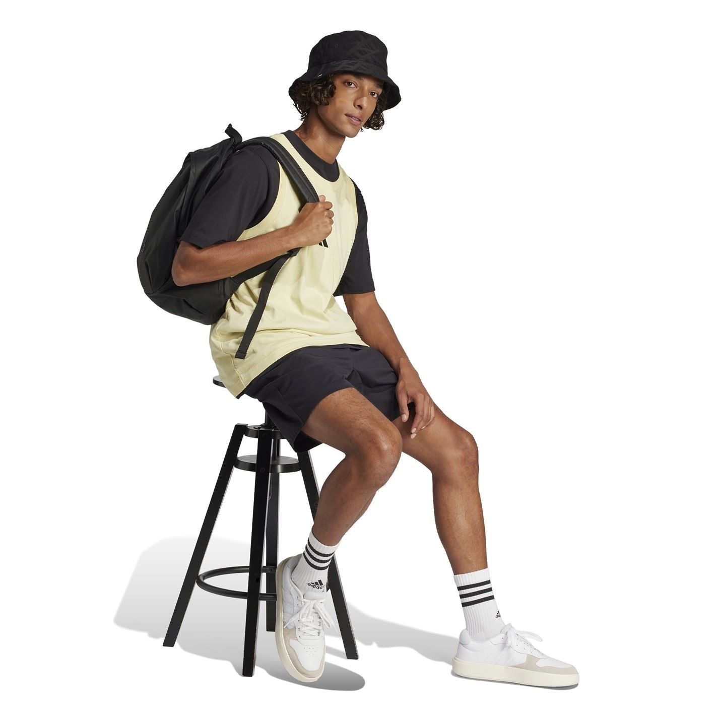 adidas Mens Essentials Small Logo Tank Top