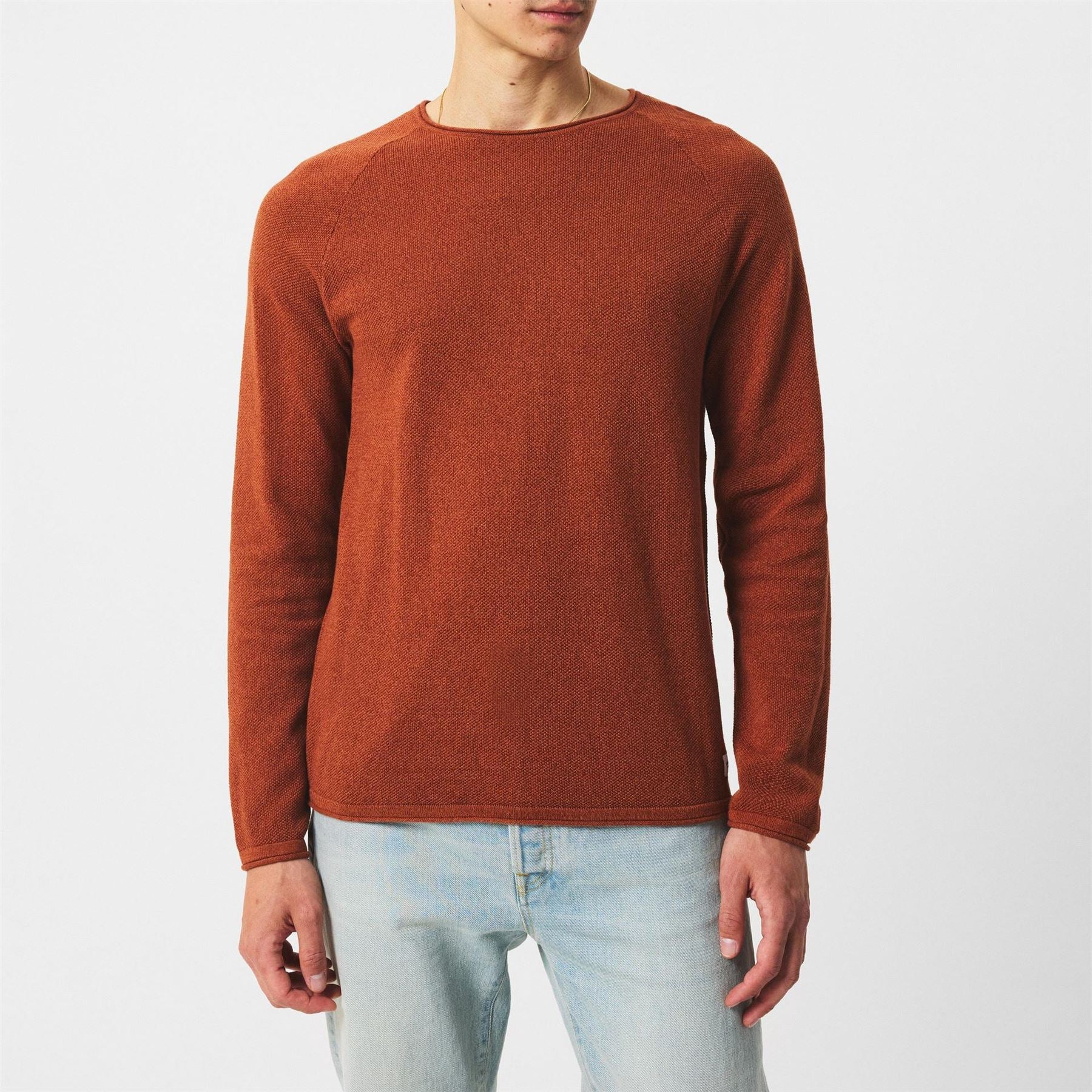 Jack and Jones Regular Fit Long Sleeve Crew Neck Sweater