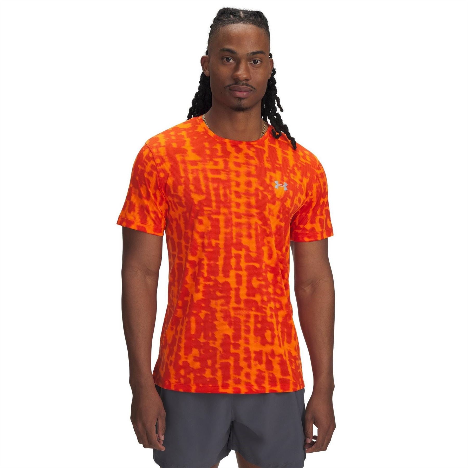 Under Armour Launch Print Short Sleeve Performance Top