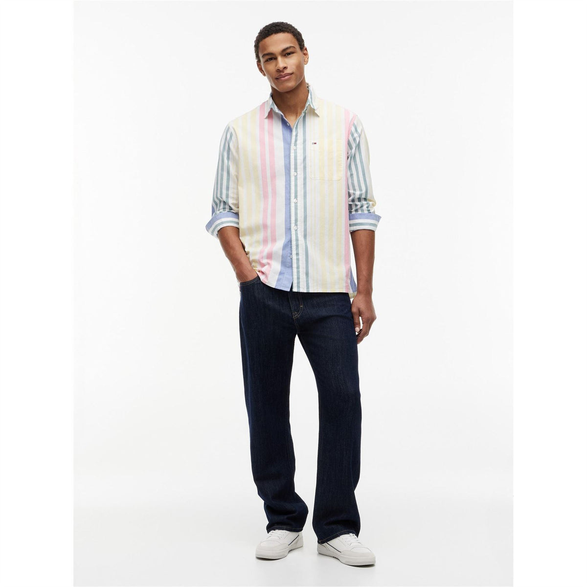 Tommy Jeans Long Sleeve Patterned Shirt