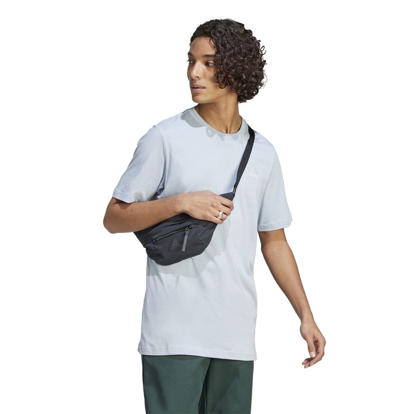 adidas Mens Essentials Single Jersey Logo T-Shirt