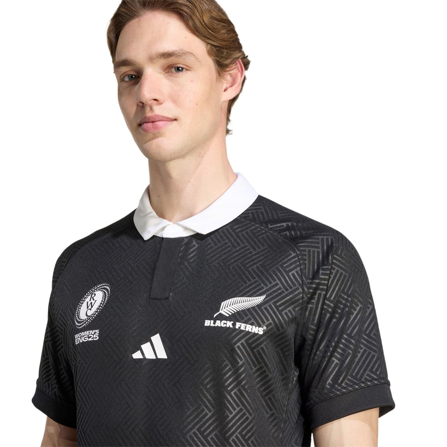 adidas Black Ferns World Cup Home Shirt 2025 Adults