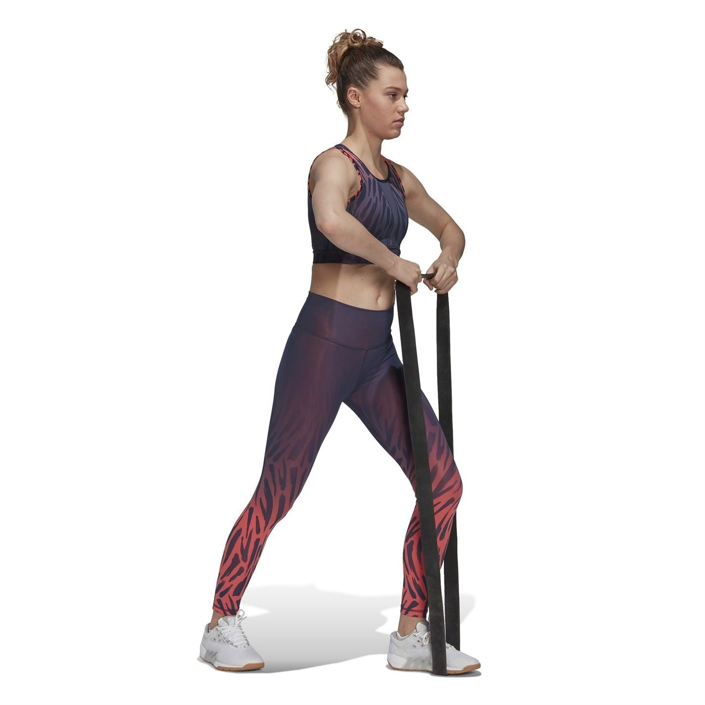 adidas Womens Optime Fierce Training 7 8 Tights