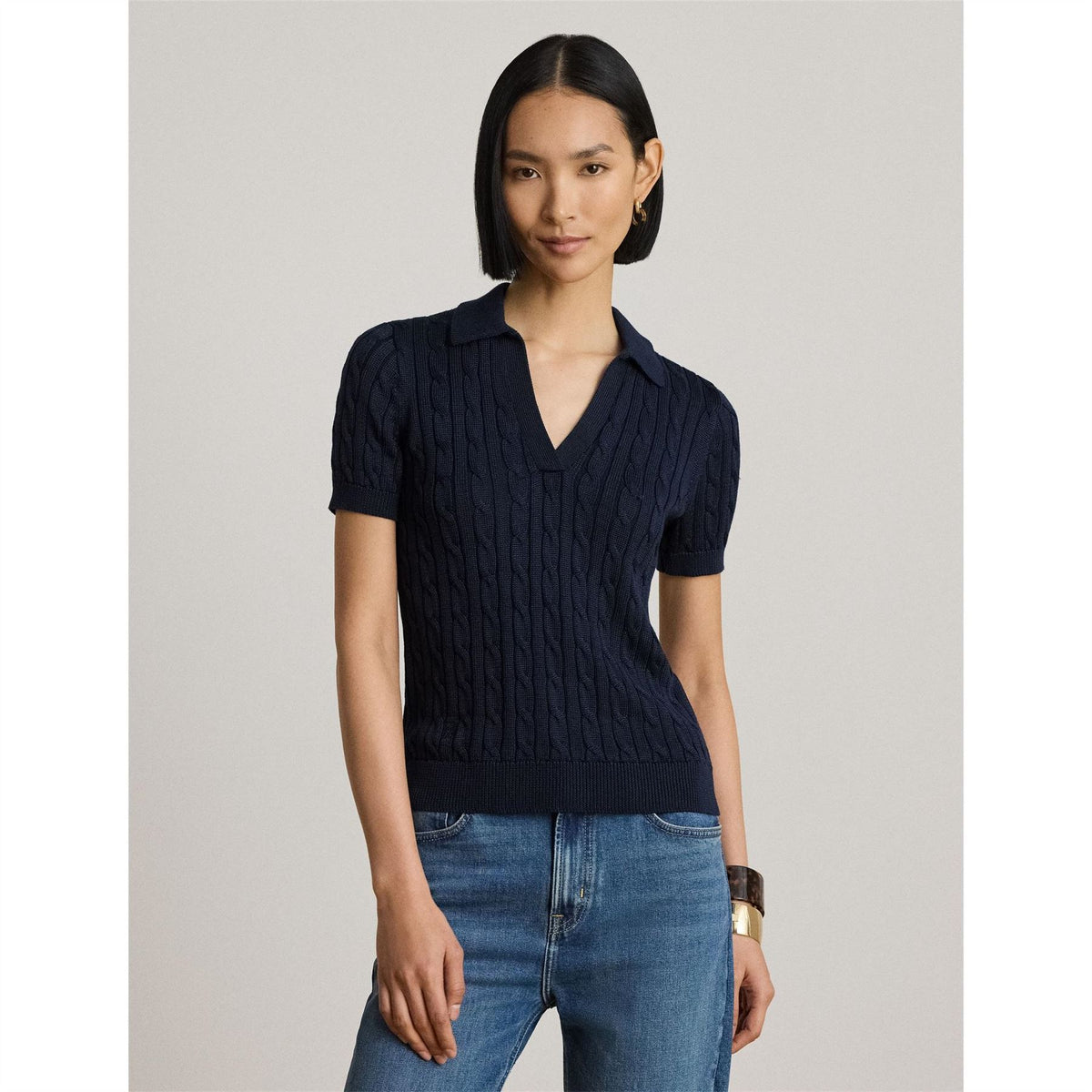 Lauren by Ralph Lauren Natrissa Plo Knitted Top