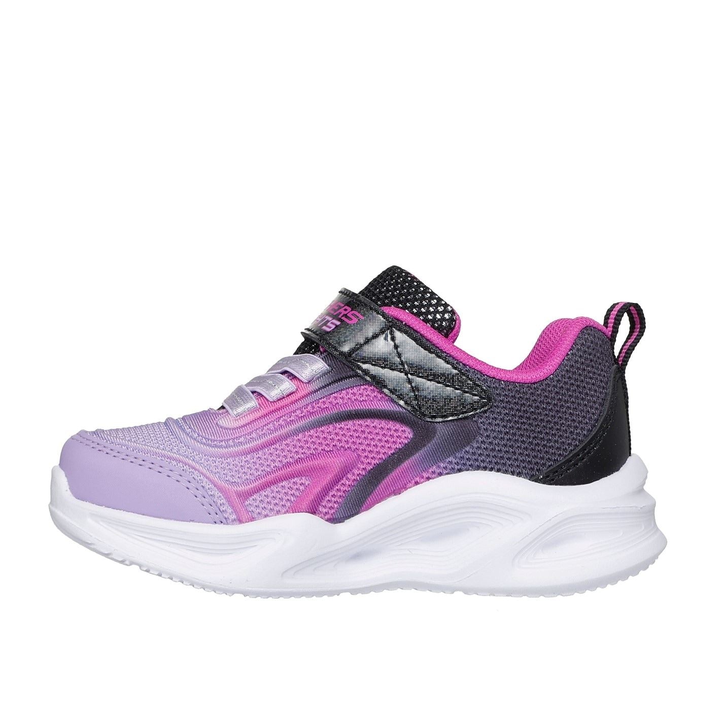Skechers Lighted Gore  And  Strap Sneaker W Ombr Light Up Trainers Girls