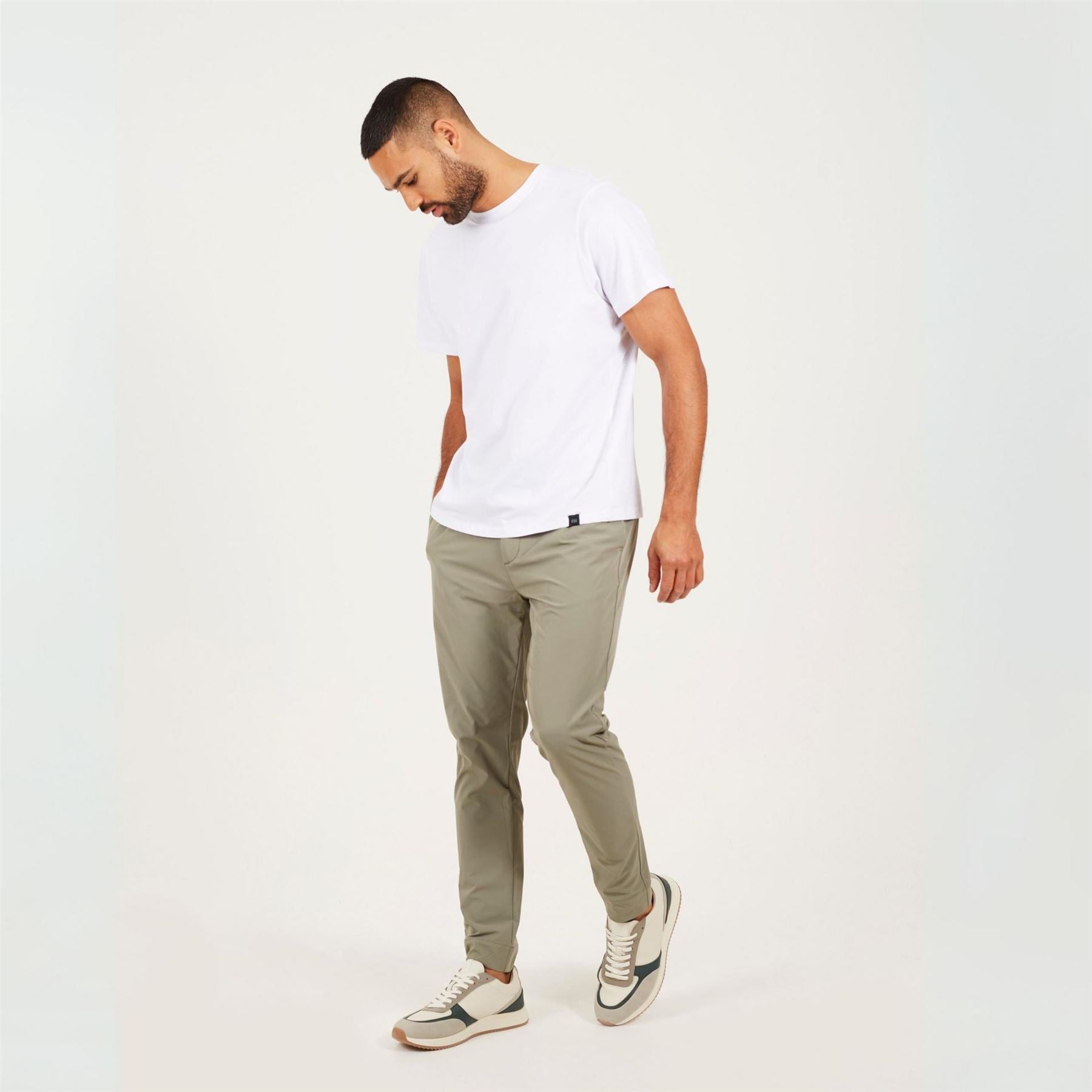 Brave Soul Mens Casual Chino Trousers Sage