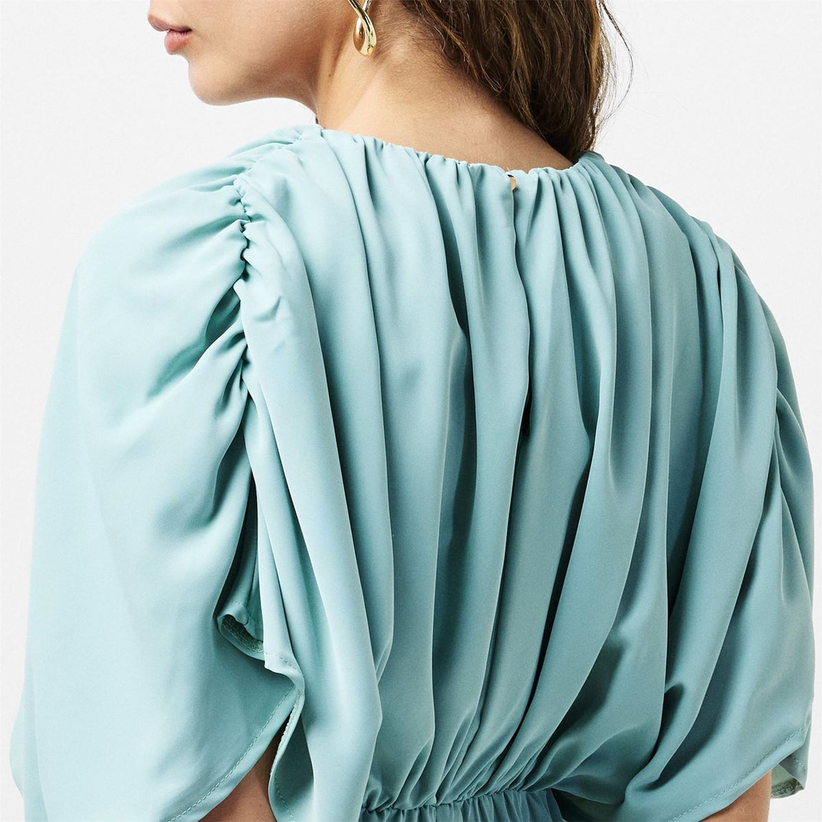 AX Paris Egg Batwing Gathered Top Mini Dress
