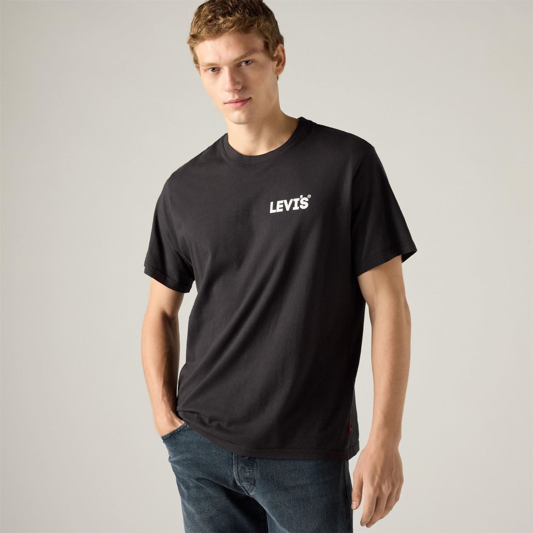 Levis Headline Logo Cotton Short Sleeve Oversized Fit T-Shirt