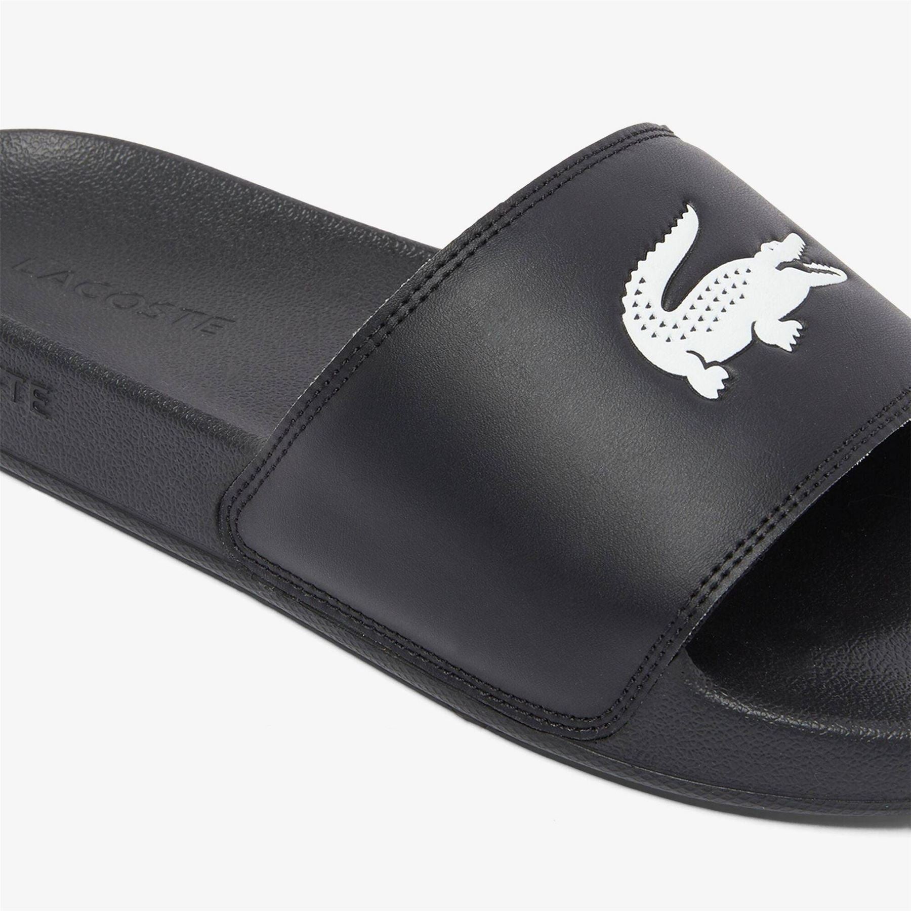 Lacoste Serve Crocodile Print Slide Mules