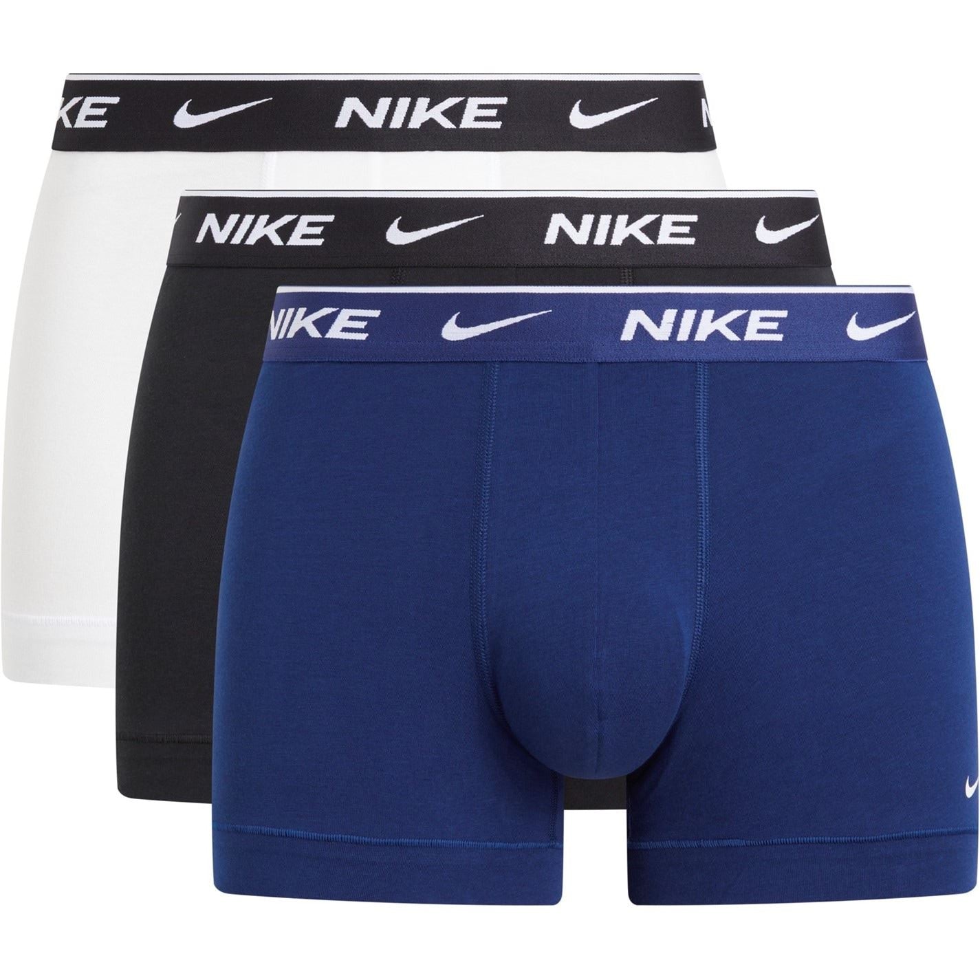 Nike Mens 3 Pack Everyday Cotton Trunks