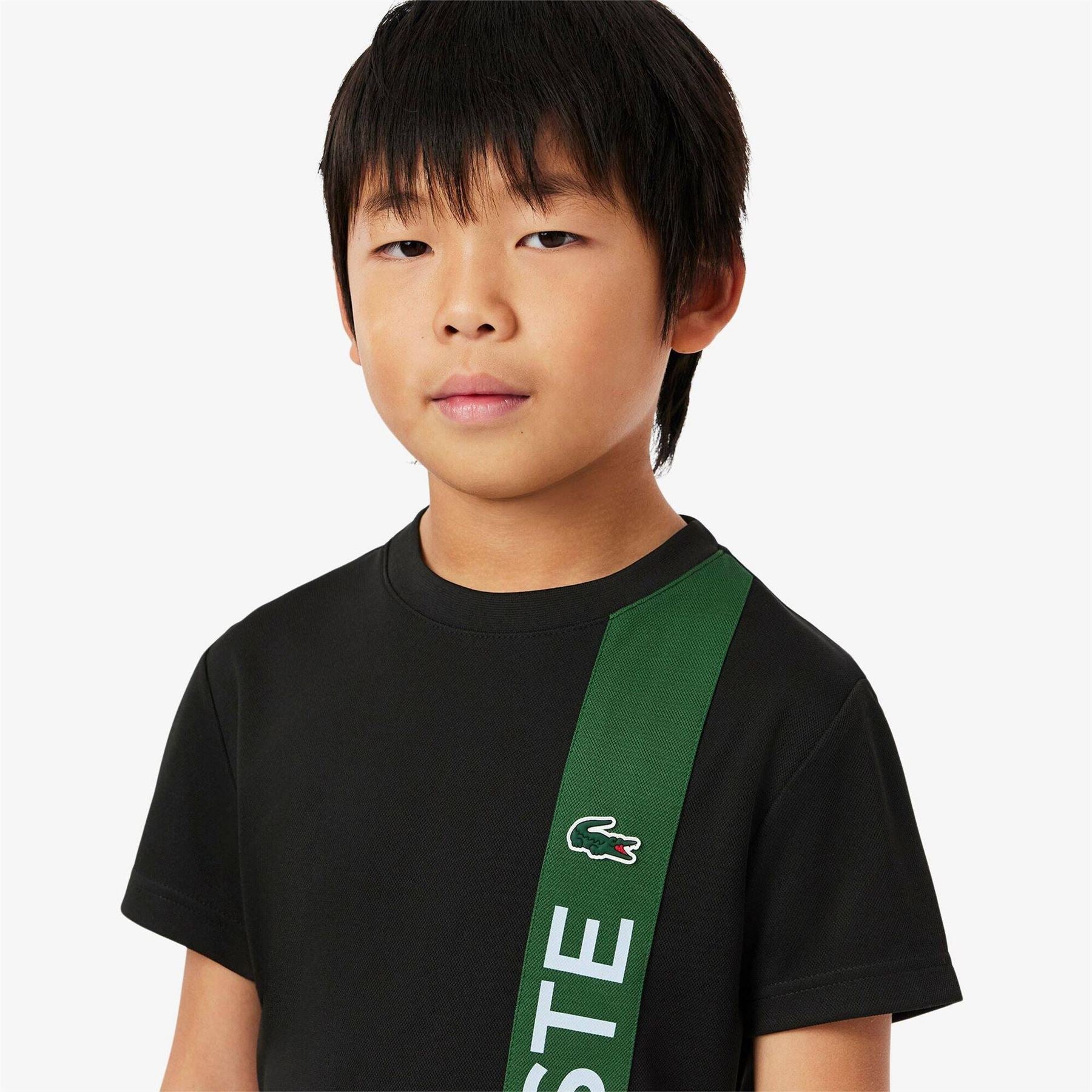 Lacoste Junior Lettering Regular Fit Crew Neck T-Shirt