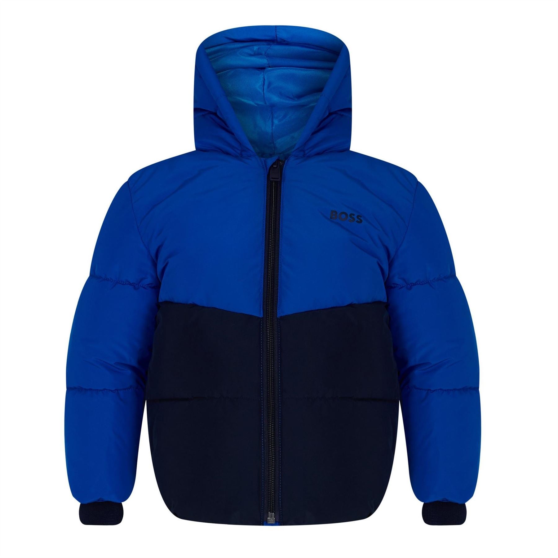 Boss Insulated Hooded Short Puffer Jacket