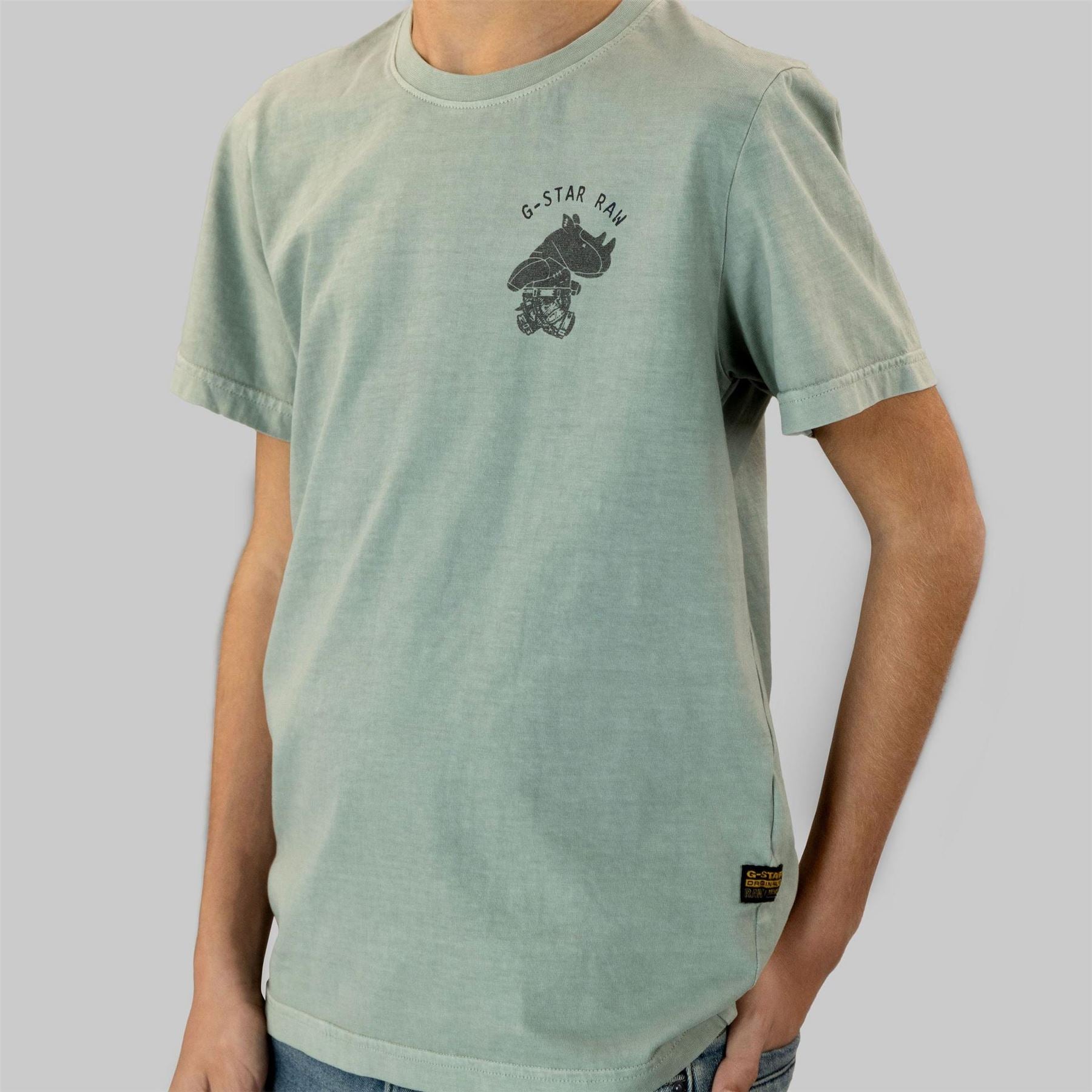 G Star Logo Print Regular Fit Crew Neck T-Shirt
