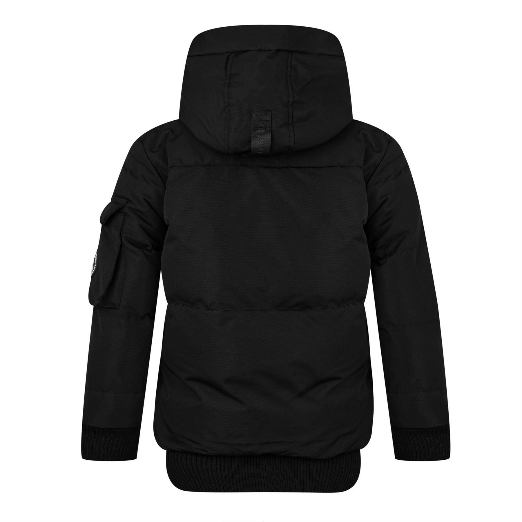 Ripstop Krinngton Hooded Long Sleeve Short Puffer Jacket