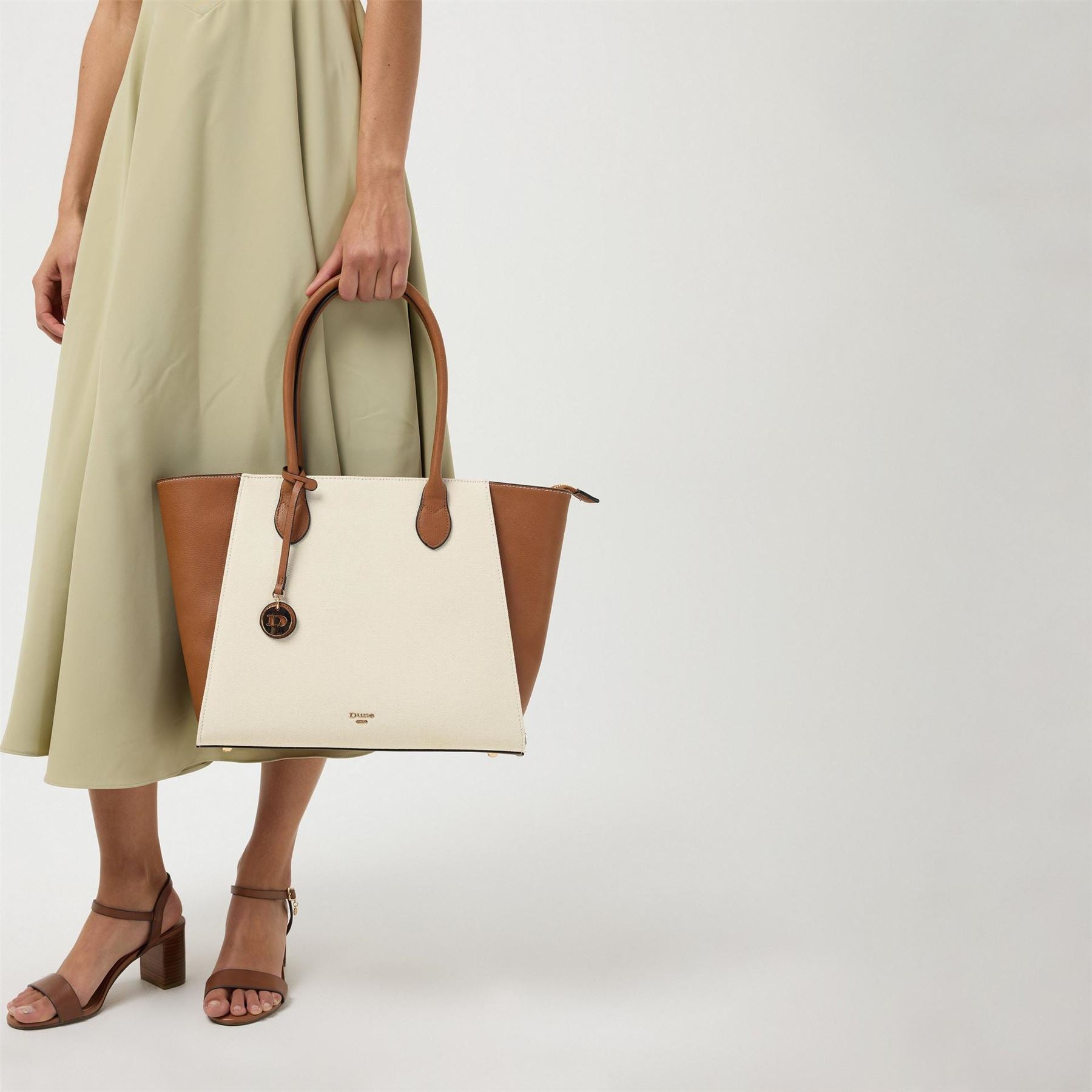 Dune London Color Block Tote with Detachable Strap