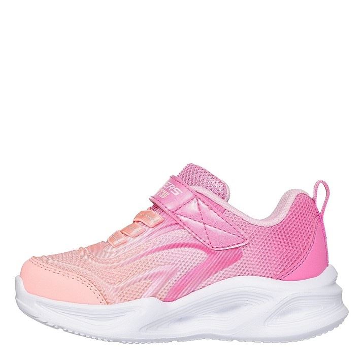 Skechers Gore  And  Strap Sneaker W Ombr Light Up Trainers Girls