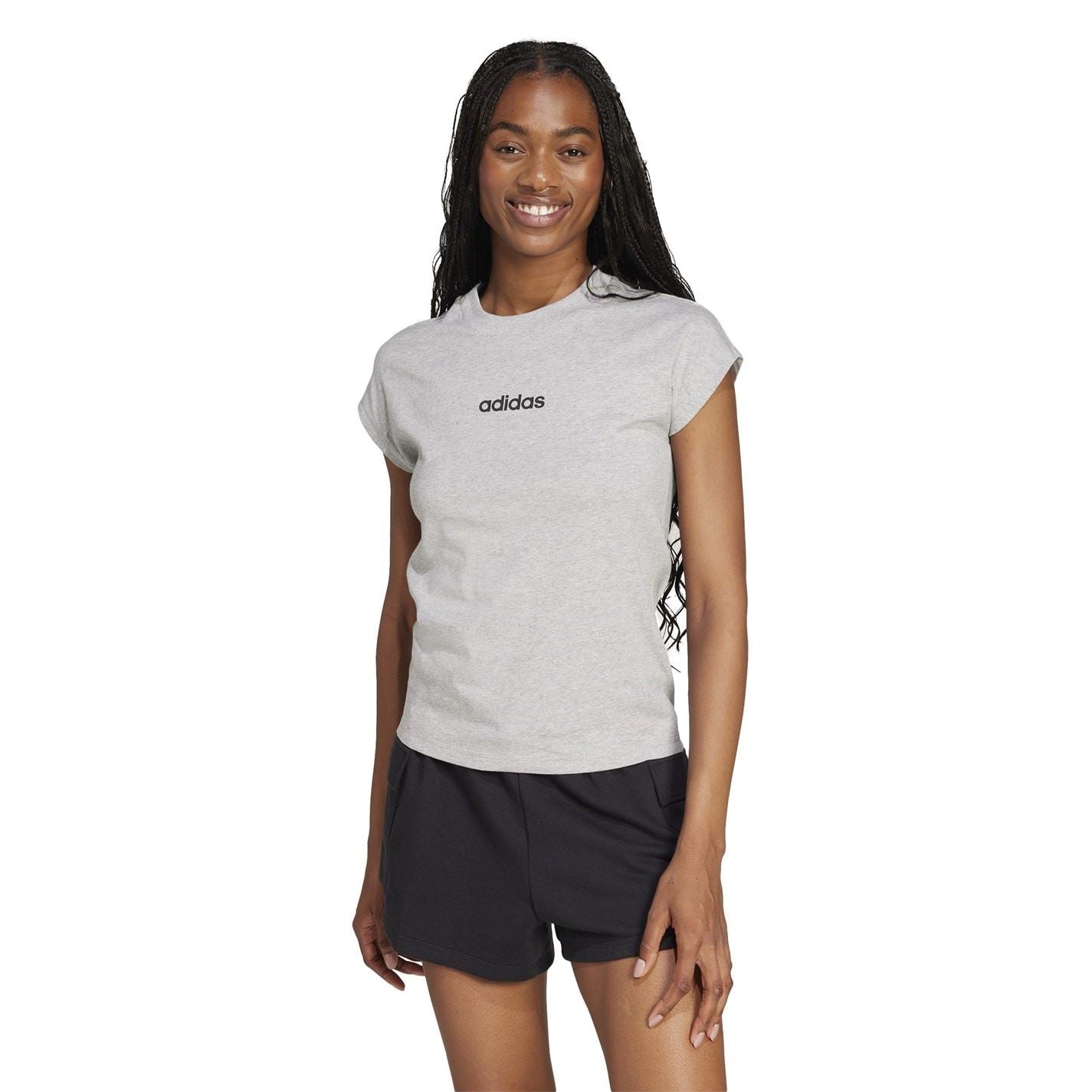 adidas Womens Essentials Linear Cotton T-Shirt