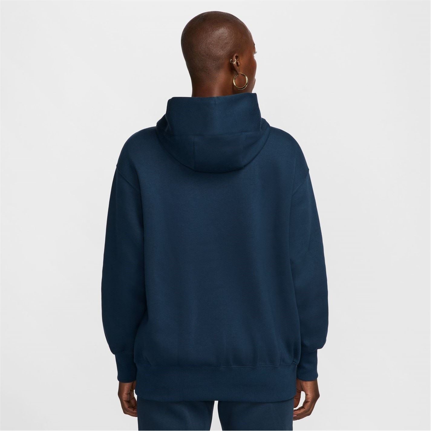 Nike Phoenix Fleece Oversize Fit Drop Shoulder Long Sleeve Hooded Neck Sweatshirt