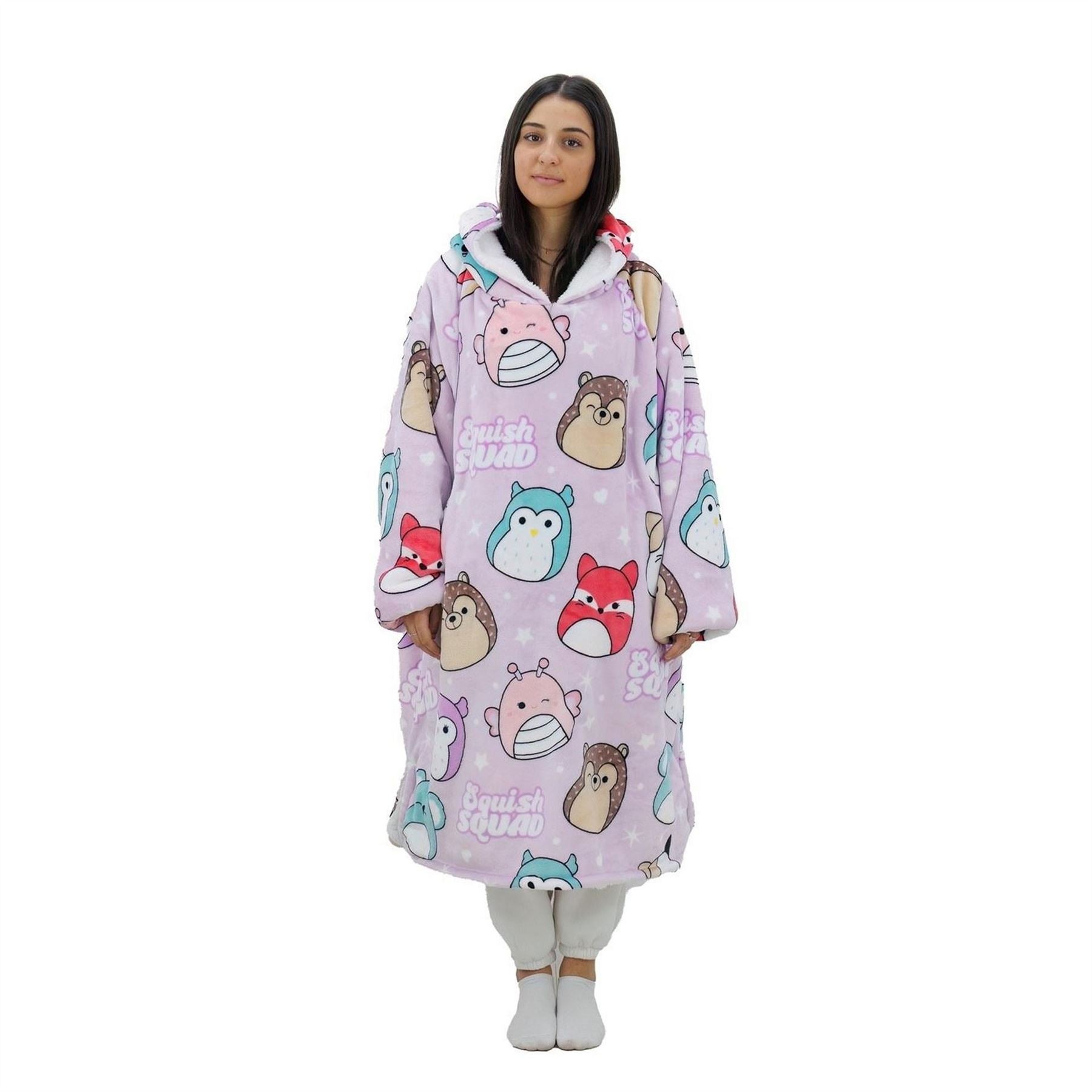 Squishmallows Kids Fleece Fluffy Dressing Gown